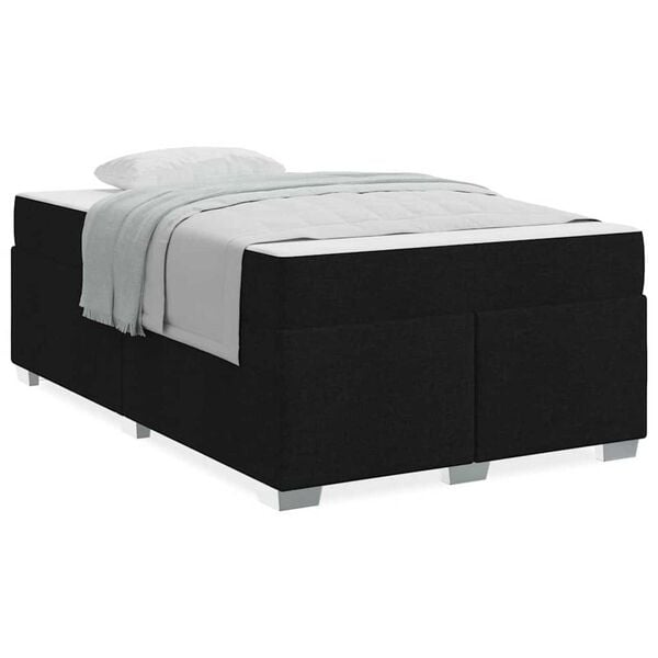 vidaXL Σκελετός Κρεβατιού Μαύρο 120 x 200 cm ύφασμα
