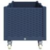vidaXL Ζαρντινιέρα Κήπου με Πόδια Μπλε Γκρι 160x50x54 εκ. Πολυπροπυλένιο