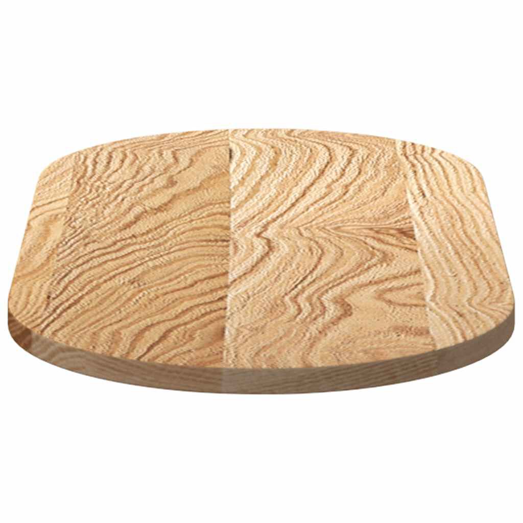 vidaXL Επιτραπέζια επιφάνεια 80x40x2 cm μασίφ ξύλο δρυς οβάλ
