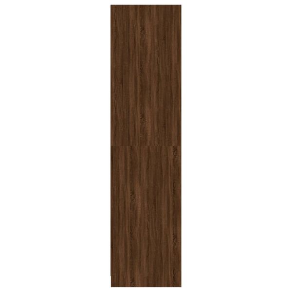 vidaXL Ντουλάπα Καφέ Δρυς 100x50x200 εκ. από Επεξεργασμένο Ξύλο
