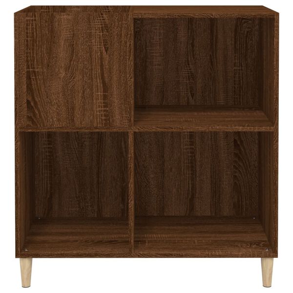 vidaXL Δισκοθήκη Καφέ Δρυς 84,5 x 38 x 89 εκ. από Επεξεργασμένο Ξύλο