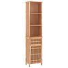 vidaXL Ντουλάπι Μπάνιου 42 x 29 x 182 εκ. από Μασίφ Ξύλο Καρυδιάς