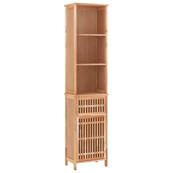 vidaXL Ντουλάπι Μπάνιου 42 x 29 x 182 εκ. από Μασίφ Ξύλο Καρυδιάς