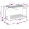 vidaXL Τραπεζάκι σαλονιού Καφέ 90 x 50 x 45 cm Μασίφ ξύλο ακακίας