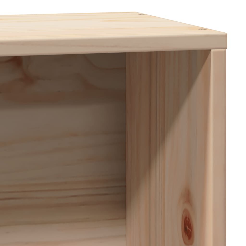 vidaXL Κρεβάτι Βιβλιοθήκη Χωρίς Στρώμα 100x200 εκ Μασίφ Ξύλο Πεύκου