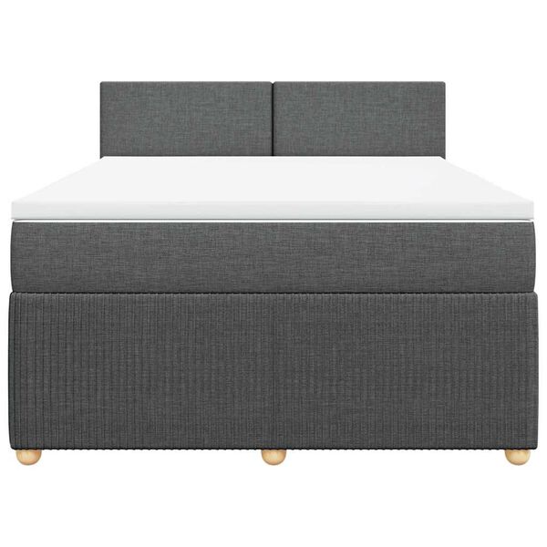vidaXL &Kappa;&rho;&epsilon;&beta;ά&tau;&iota; Boxspring &mu;&epsilon; &Sigma;&tau;&rho;ώ&mu;&alpha; &Sigma;&kappa;&omicron;ύ&rho;&omicron; &Gamma;&kappa;&rho;&iota; 140x200 &epsilon;&kappa; &Upsilon;&phi;&alpha;&sigma;&mu;ά&tau;&iota;&nu;&omicron;