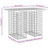 vidaXL Παγκάκι Κήπου Συρματοκιβώτιο 100x70x72εκ. από Μασίφ Ξύλο Πεύκου