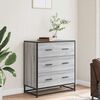 vidaXL Sideboard Grey Sonoma Κατασκευασμένο ξύλο και μέταλλο