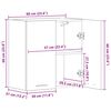 vidaXL Ντουλάπι Κουζίνας Τοίχου "Lyon" Παλιό Ξύλο 60x31x60 εκ. από Τεχνητό Ξύλο