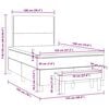 vidaXL &Kappa;&rho;&epsilon;&beta;ά&tau;&iota; Boxspring &mu;&epsilon; &Sigma;&tau;&rho;ώ&mu;&alpha; &Mu;&alpha;ύ&rho;&omicron; 120x190 &epsilon;&kappa;. &Beta;&epsilon;&lambda;&omicron;ύ&delta;&iota;&nu;&omicron;