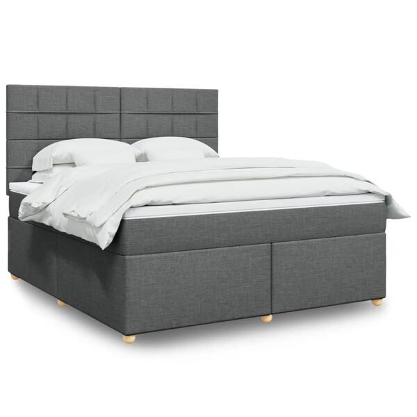 vidaXL &Kappa;&rho;&epsilon;&beta;ά&tau;&iota; Boxspring &mu;&epsilon; &Sigma;&tau;&rho;ώ&mu;&alpha; &Sigma;&kappa;&omicron;ύ&rho;&omicron; &Gamma;&kappa;&rho;&iota; 180x200 &epsilon;&kappa; &Upsilon;&phi;&alpha;&sigma;&mu;ά&tau;&iota;&nu;