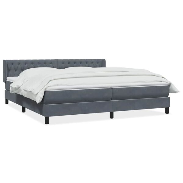 vidaXL &Kappa;&rho;&epsilon;&beta;ά&tau;&iota; Boxspring &mu;&epsilon; &Sigma;&tau;&rho;ώ&mu;&alpha; &Sigma;&kappa;&omicron;ύ&rho;&omicron; &Gamma;&kappa;&rho;&iota; 180x210 &epsilon;&kappa;. &Beta;&epsilon;&lambda;&omicron;ύ&delta;&iota;&nu;&omicron;