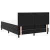 vidaXL Κρεβάτι με Στρώμα με στρώμα Μαύρο 160 x 200 cm Τεχνητό δέρμα