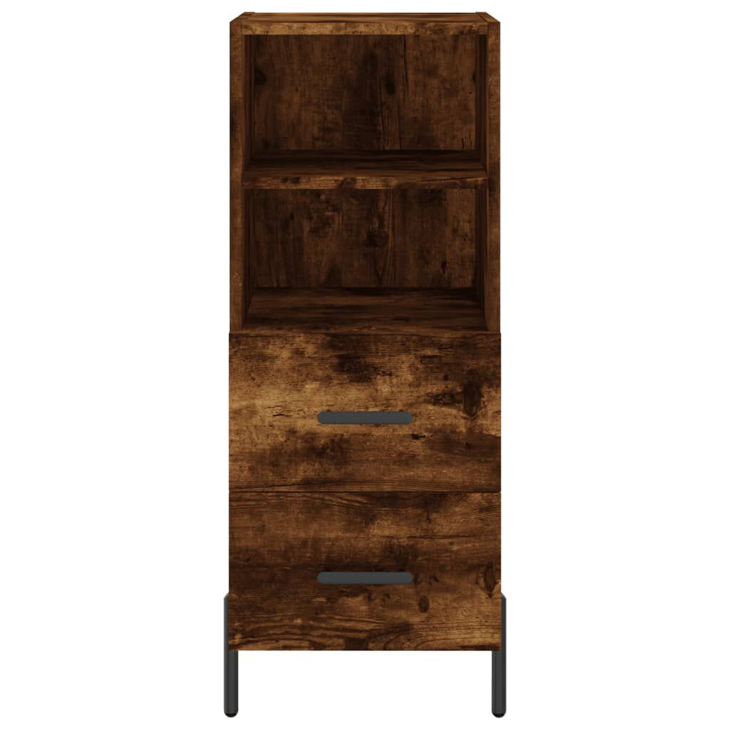 vidaXL Ντουλάπι Καπνιστή δρυς 34,5x34x180 εκ. από Επεξεργασμένο Ξύλο