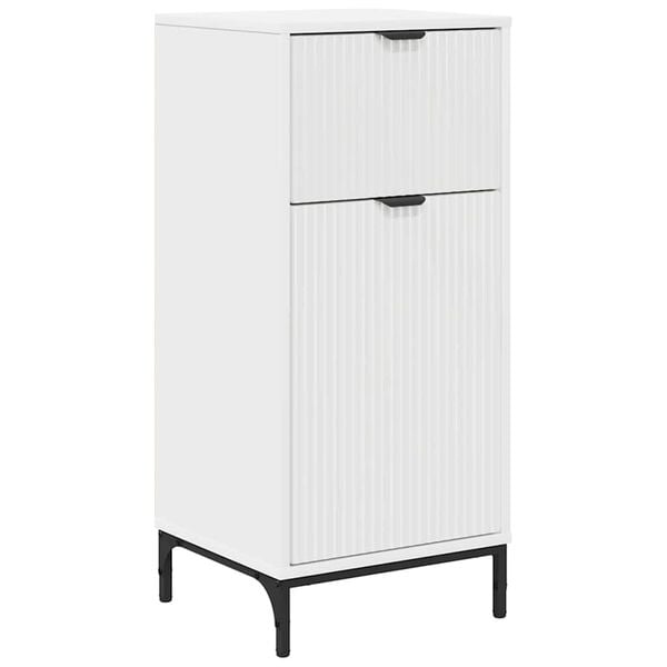 vidaXL Ντουλάπι Μπάνιου Λευκό 39.5 x 36 x 88 εκ Επεξεργασμένο ξύλο