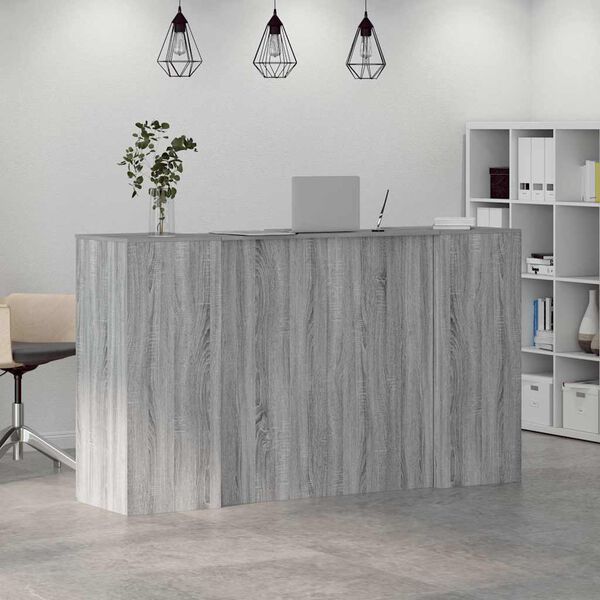 vidaXL Γραφείο υποδοχής 180x50x103,5 εκ. Επεξεργασμένο Ξύλο