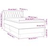 vidaXL &Kappa;&rho;&epsilon;&beta;ά&tau;&iota; Boxspring &mu;&epsilon; &Sigma;&tau;&rho;ώ&mu;&alpha; &Sigma;&kappa;&omicron;ύ&rho;&omicron; &Pi;&rho;ά&sigma;&iota;&nu;&omicron; 90x190 &epsilon;&kappa;. &Beta;&epsilon;&lambda;&omicron;ύ&delta;&iota;&nu;&omicron;