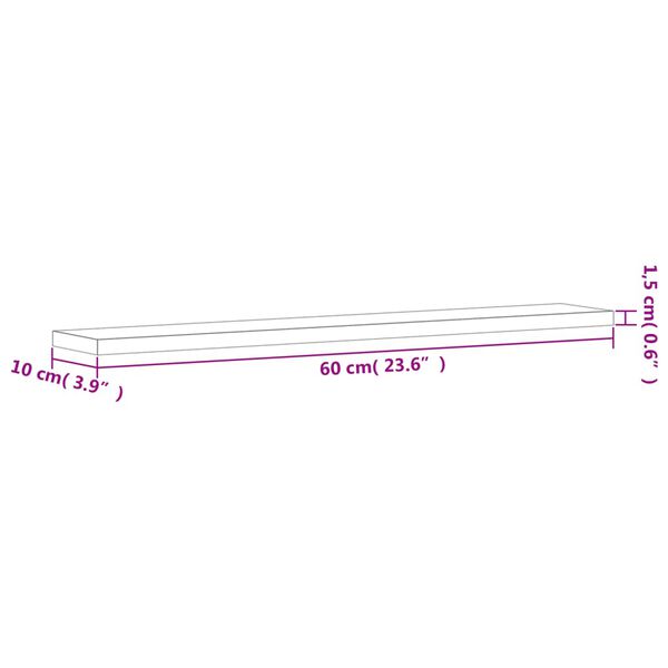 vidaXL Ράφια Βιβλιοθήκης 8 τεμ. Sonoma Δρυς 60x10x1,5 εκ. Μοριοσανίδα