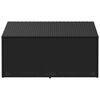 vidaXL Κουτί Αποθήκευσης Κήπου Μαύρο 110x50x58 εκ. από Συνθετικό Ρατάν