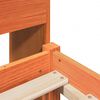 vidaXL Κρεβάτι Βιβλιοθήκη Χωρίς Στρώμα Καφέ 75x190 εκ Μασίφ Πεύκο