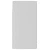vidaXL Κρεμαστό Γυάλινο Ντουλάπι "Lyon" Λευκό 40x31x60 εκ. από Τεχνητό Ξύλο