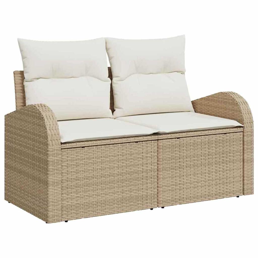 vidaXL Σετ Καναπέ Κήπου 5 pcs μπεζ και κρεμ 100 x 55 x 73 εκ