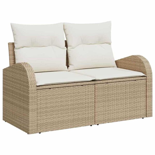 vidaXL Σετ Καναπέ Κήπου 5 pcs μπεζ και κρεμ 100 x 55 x 73 εκ