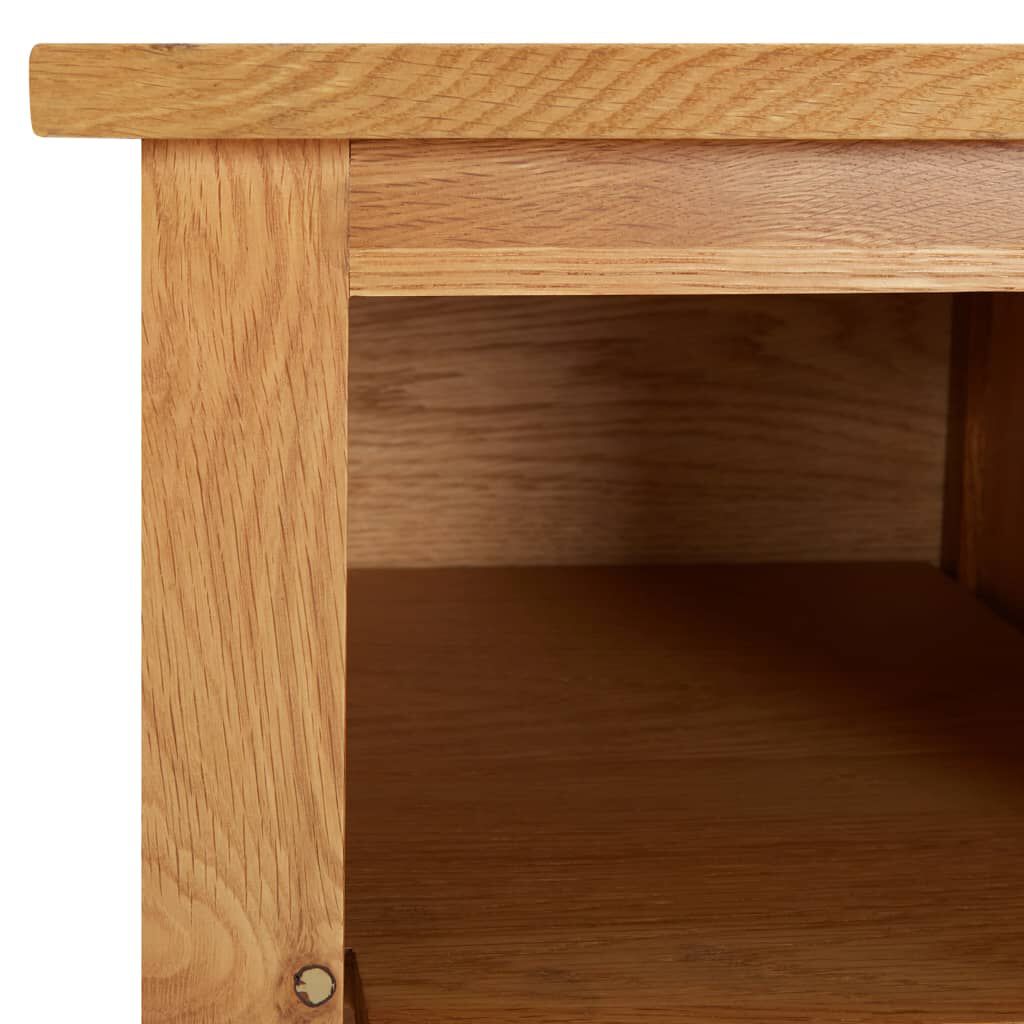 vidaXL Παπουτσοθήκη 90 x 37 x 45 εκ. από Μασίφ Ξύλο Δρυός