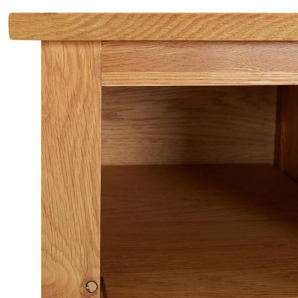 vidaXL Παπουτσοθήκη 90 x 37 x 45 εκ. από Μασίφ Ξύλο Δρυός