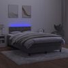 vidaXL &Kappa;&rho;&epsilon;&beta;ά&tau;&iota; Boxspring &mu;&epsilon; &Sigma;&tau;&rho;ώ&mu;&alpha; & LED &Sigma;&kappa;. &Gamma;&kappa;&rho;&iota; 120x200&epsilon;&kappa;. &Beta;&epsilon;&lambda;&omicron;ύ&delta;&iota;&nu;&omicron;