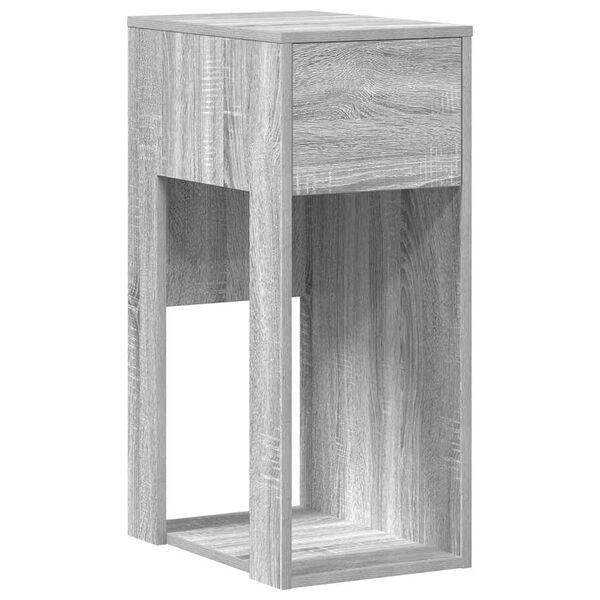 vidaXL Βάση πύργου υπολογιστή με συρτάρι Γκρι Sonoma 30x44x74 εκ.