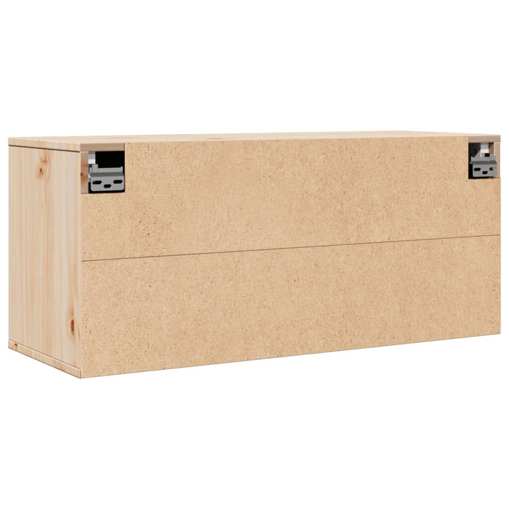 vidaXL Ντουλάπι Τοίχου 80 x 30 x 35 εκ. από Μασίφ Ξύλο Πεύκου