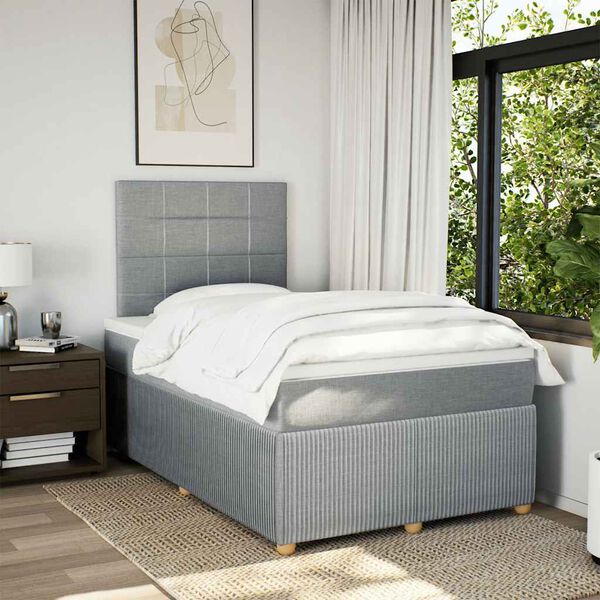 vidaXL &Kappa;&rho;&epsilon;&beta;ά&tau;&iota; Boxspring &mu;&epsilon; &Sigma;&tau;&rho;ώ&mu;&alpha; &Alpha;&nu;&omicron;&iota;&chi;&tau;ό &Gamma;&kappa;&rho;&iota; 120x200 &epsilon;&kappa;. &Upsilon;&phi;&alpha;&sigma;&mu;ά&tau;&iota;&nu;&omicron;
