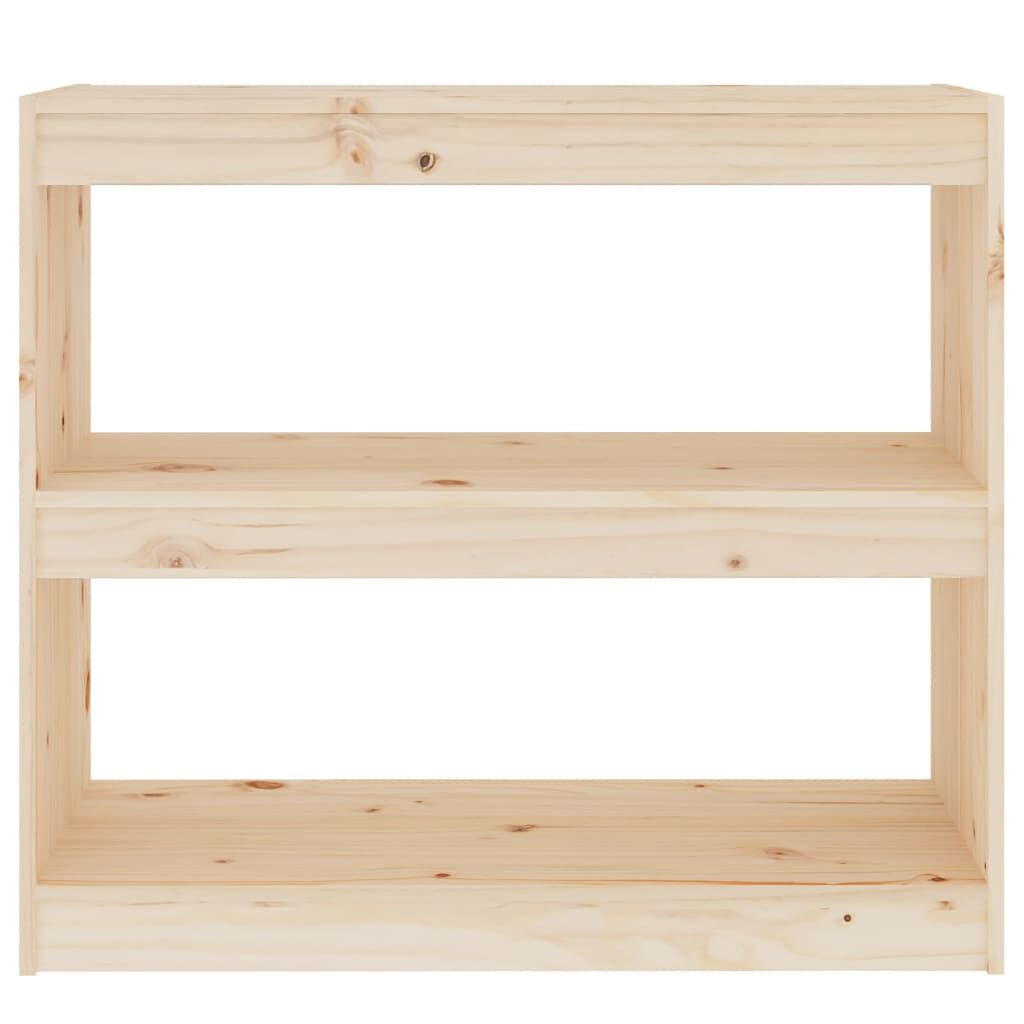 vidaXL Βιβλιοθήκη/Διαχωριστικό Χώρου 80x30x71,5 εκ. Μασίφ Ξύλο Πεύκου