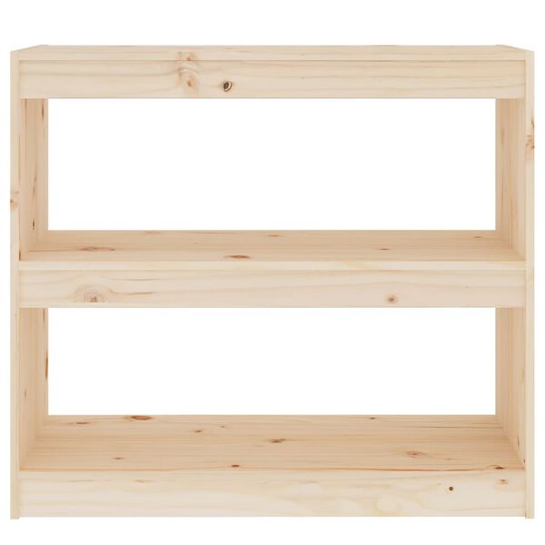 vidaXL Βιβλιοθήκη/Διαχωριστικό Χώρου 80x30x71,5 εκ. Μασίφ Ξύλο Πεύκου