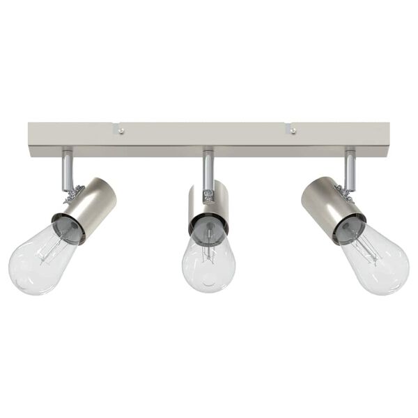 vidaXL Σποτ οροφής Βουρτσισμένο νικέλιο 38 x 6.5 x 11.5 εκ Ατσάλι