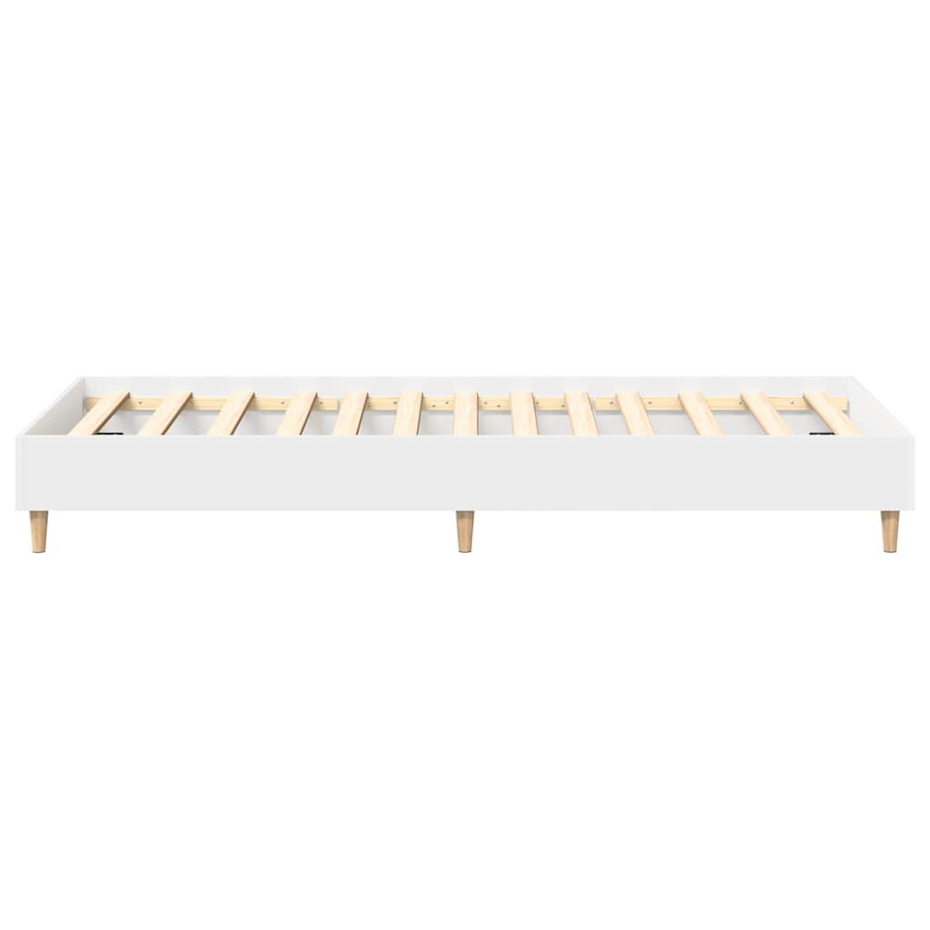 vidaXL Πλαίσιο κρεβατιού χωρίς στρώμα Λευκό 90x190 cm