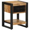 vidaXL Κομοδίνο 35x34x45 cm Στερεό ακατέργαστο ξύλο Μάνγκο