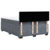 vidaXL Κρεβάτι Boxspring με Στρώμα Σκούρο Γκρι 140x190 εκ. Βελούδινο