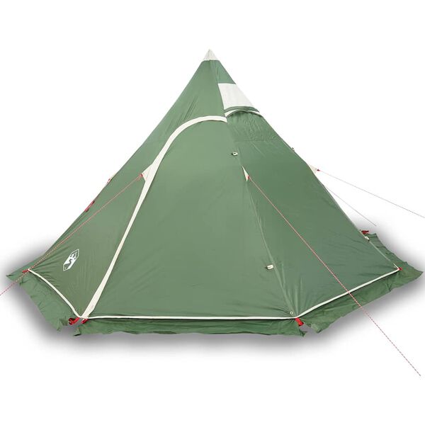 vidaXL Σκηνή Κάμπινγκ Tipi 5 Ατόμων Αδιάβροχη Πράσινη