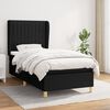 vidaXL &Kappa;&rho;&epsilon;&beta;ά&tau;&iota; Boxspring &mu;&epsilon; &Sigma;&tau;&rho;ώ&mu;&alpha; &Mu;&alpha;ύ&rho;&omicron; 100 x 200 &epsilon;&kappa;. &Upsilon;&phi;&alpha;&sigma;&mu;ά&tau;&iota;&nu;&omicron;
