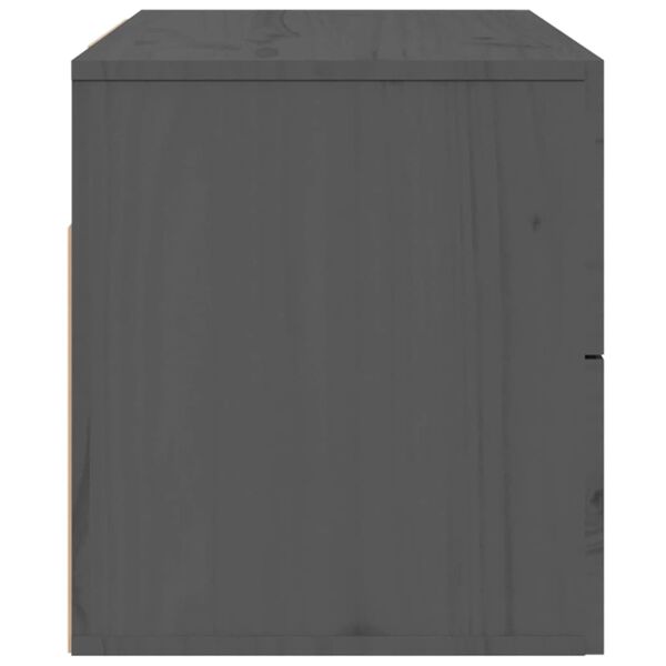 vidaXL Κομοδίνο Επιτοίχιο Γκρι 50 x 36 x 40 εκ.