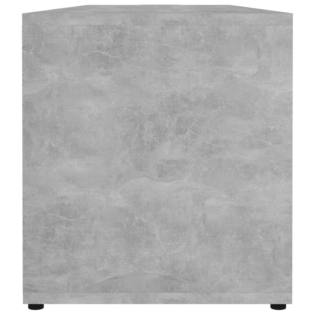 vidaXL Έπιπλο Τηλεόρασης Γκρι Σκυροδέματος 120x34x37 εκ. Επεξ. Ξύλο