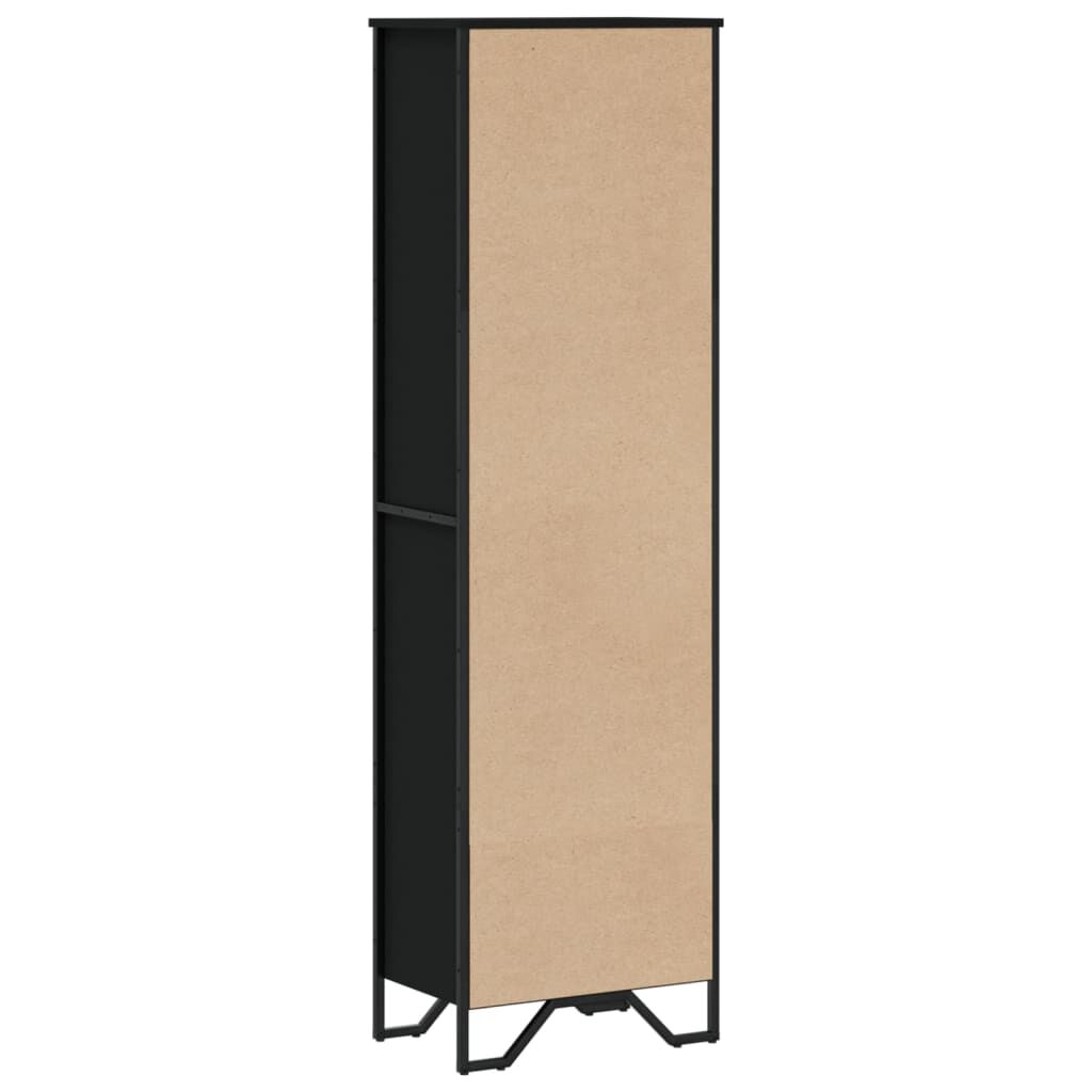 vidaXL Βιβλιοθήκη Μαύρη 50x31x169 εκ. από Επεξεργασμένο Ξύλο