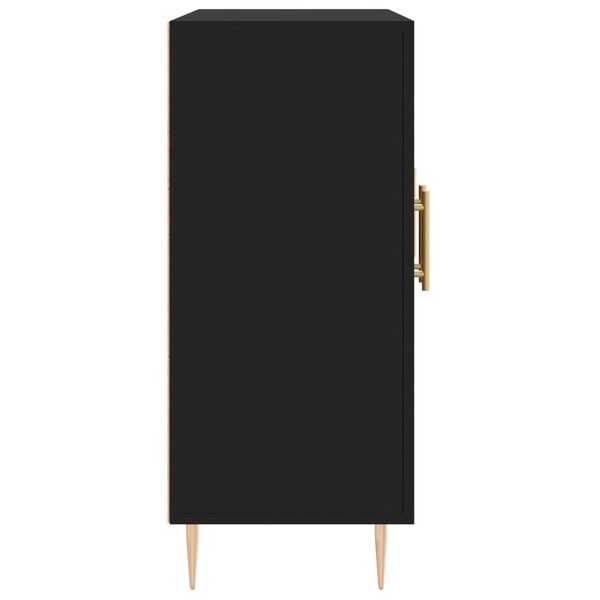 vidaXL Ντουλάπι Μαύρο 90 x 34 x 80 εκ. από Επεξεργασμένο Ξύλο