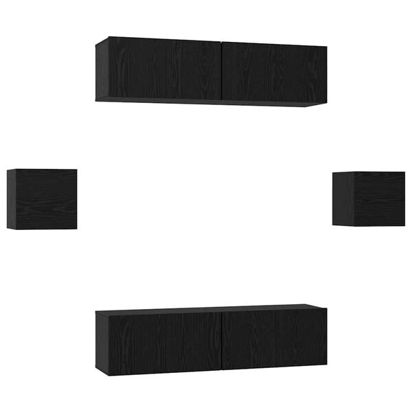 vidaXL &Sigma;&epsilon;&tau; &epsilon;&pi;ί&pi;&lambda;&omicron;&upsilon; &tau;&eta;&lambda;&epsilon;ό&rho;&alpha;&sigma;&eta;&sigmaf; 6 pcs &Mu;&alpha;ύ&rho;&eta; &delta;&rho;&upsilon;&sigmaf; &Epsilon;&pi;&epsilon;&xi;&epsilon;&rho;&gamma;&alpha;&sigma;&mu;έ&nu;&omicron; &xi;ύ&lambda;&omicron;