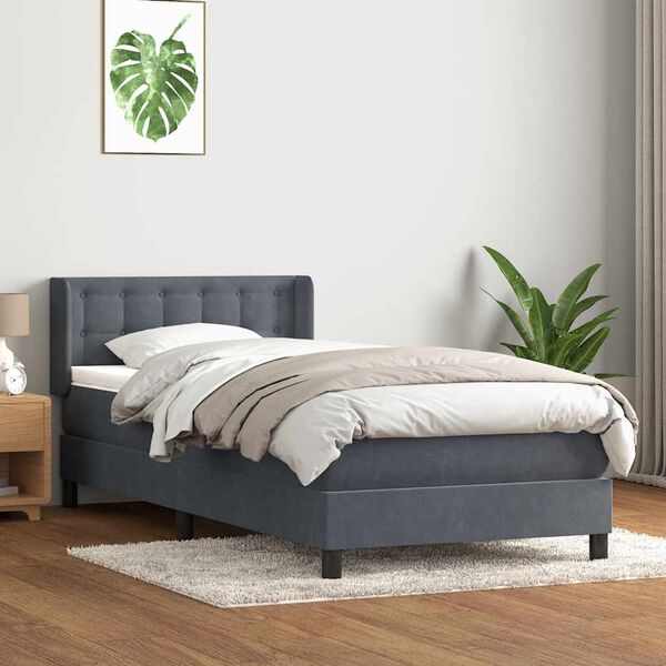 vidaXL Box Spring &Kappa;&rho;&epsilon;&beta;ά&tau;&iota; &mu;&epsilon; &sigma;&tau;&rho;ώ&mu;&alpha; &Sigma;&kappa;&omicron;ύ&rho;&omicron; &gamma;&kappa;&rho;&iota; 80x210 &epsilon;&kappa;. &Beta;&epsilon;&lambda;&omicron;ύ&delta;&iota;&nu;&omicron;