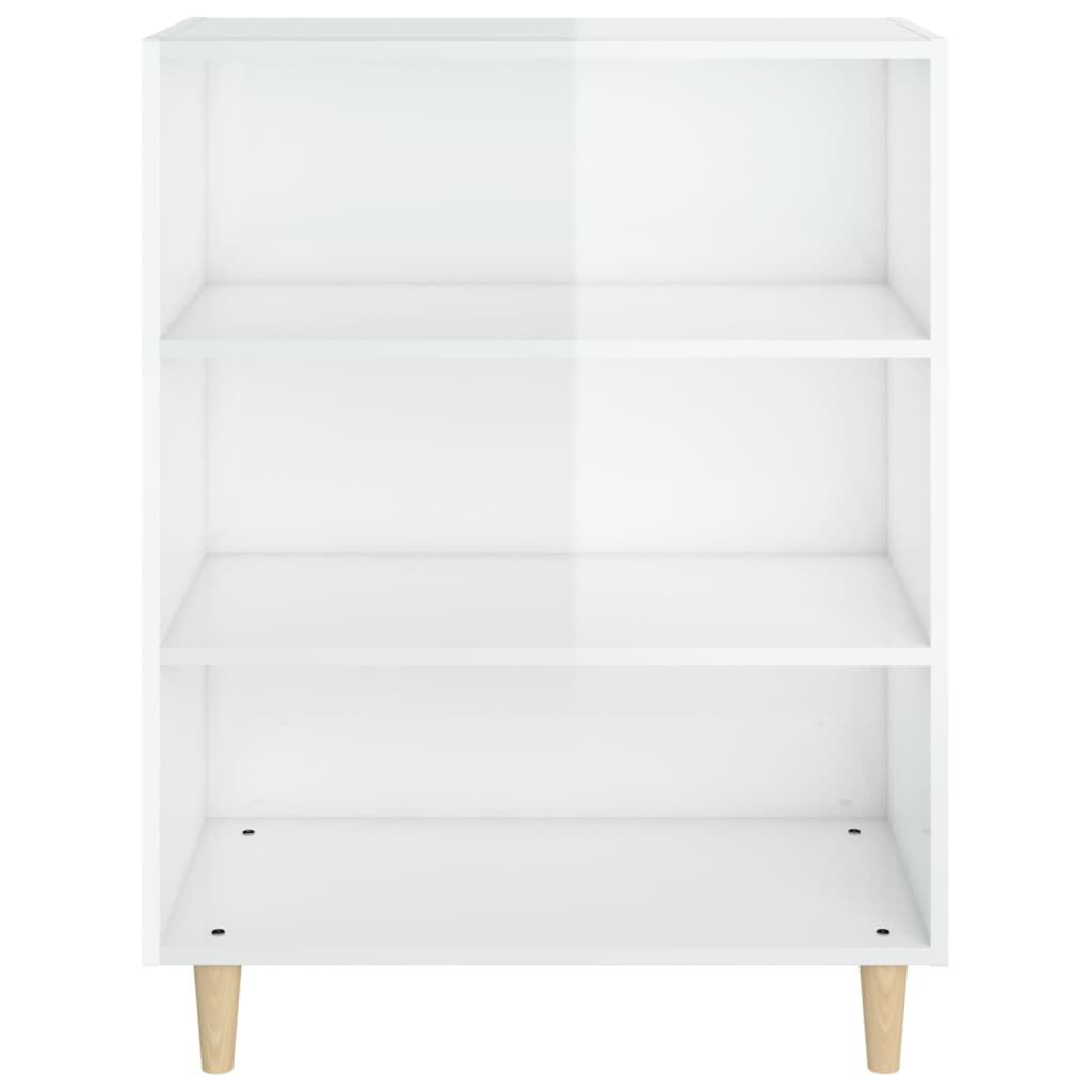 vidaXL Ντουλάπι Γυαλιστερό Λευκό 69,5x32,5x90 εκ. Επεξεργασμένο Ξύλο