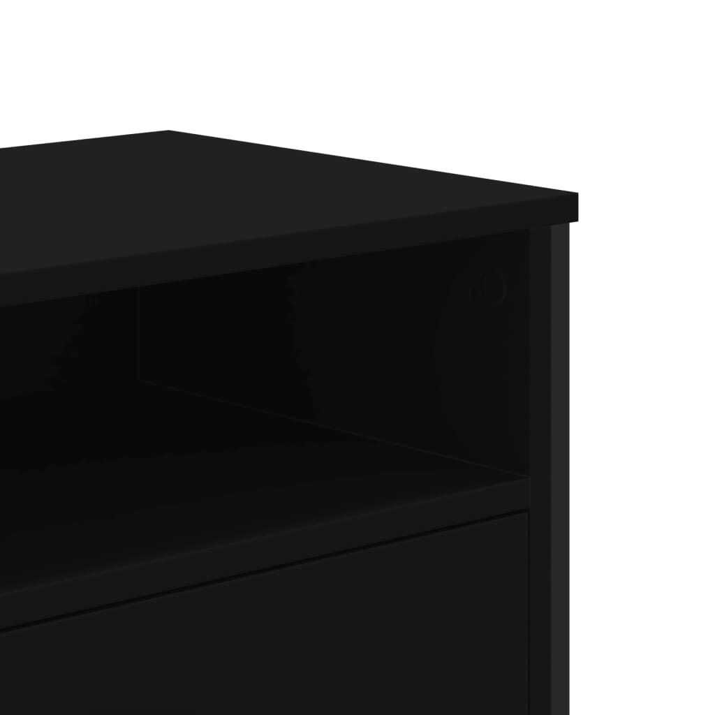 vidaXL Έπιπλο Τηλεόρασης Μαύρο 122 x 34 x 41 εκ. Επεξεργασμένο Ξύλο