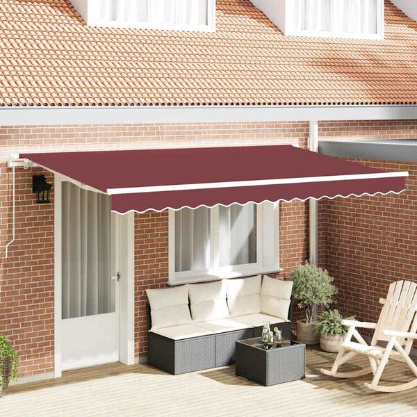 vidaXL Σκηνίτσα Αναδιπλούμενη Μπορντό 350 x 200 cm